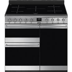 Stainless Steel Cookers Smeg SY93I-1 Black, Stainless Steel