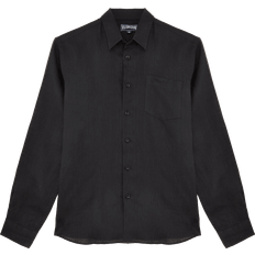 Vilebrequin Linen Solid Shirt - Black