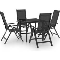 vidaXL 3070633 Patio Dining Set, 1 Table incl. 4 Chairs