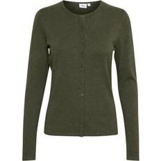 Saint Tropez Mila Knitted Cardigan - Army Green Melange