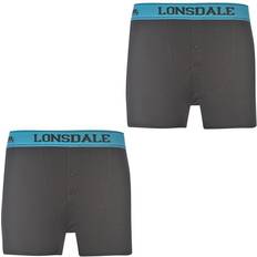 Lycra Boxer Shorts Lonsdale Boxers Junior 2-pack - Black/Brt Blue (42906248)