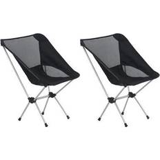 vidaXL Folding Camping Chairs with Carry Bag