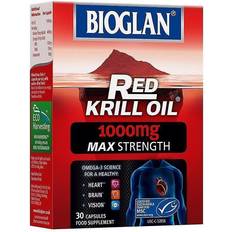 Omega-3 Fatty Acids Bioglan Red Krill Oil 1000mg MAX Strength 30 pcs