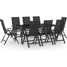 vidaXL 3070641 Patio Dining Set, 1 Table incl. 8 Chairs