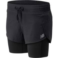 New Balance Impact Run 2 In 1 Short Women - Black