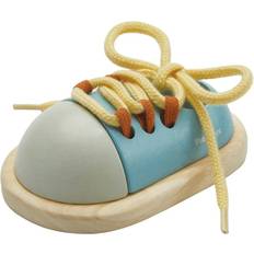 Plantoys Activity Toys Plantoys Tie up Shoe, Early Learning, Blue