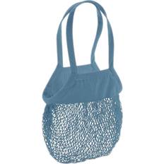 Solid Colours Net Bags Westford Mill Mesh Grocery Bag - Airforce Blue