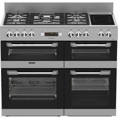 110cm - Stainless Steel Gas Cookers Leisure Cuisinemaster CS110F722X 110cm Dual Fuel Stainless Steel, Silver