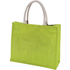 KiMood Jute Beach Bag 2-pack - Lime