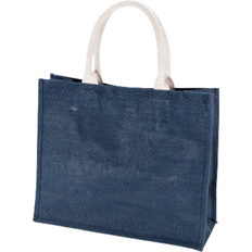 KiMood Jute Beach Bag 2-pack - Midnight Blue