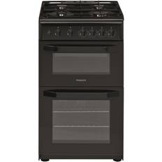 A+ Gas Cookers Hotpoint HD5G00KCB Black