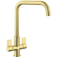 Brass Kitchen Taps Rangemaster Aquaquad (TAQ2BB) Brushed Brass