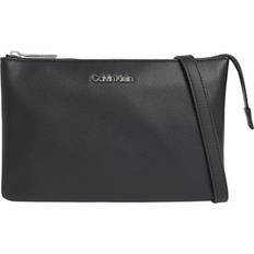 Calvin Klein Must EW Double CPT Crossbody Bag - Black