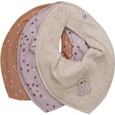 Pippi Bandana Bib Violet Ice 3-pack