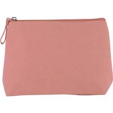 KiMood Cotton Canvas Toiletry Bag - Dusty Pink