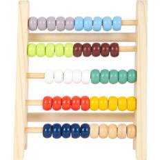 Small Foot Abacus Small Foot 11168 Abacus "Educate" made of wood, with 5 rows of 10 beads each, for adding and subtracting, from 6 years on