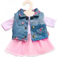 Heless 2550 Lace Dress with Denim Vest for Doll