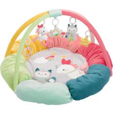 Fehn Baby Gyms Fehn 057195 Aiko & Yuki 3-D Activity Nest – Particularly Softly Padded for the Best Comfort – Fun for Babies and toddlers from Newborns Upwards – Diameter 85 cm