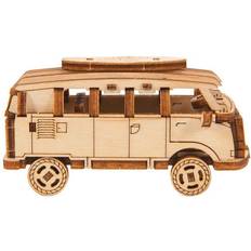 Wooden City Maquette en bois retro ride 1 Volkswagen Transporter T1