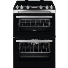 Stainless Steel Ceramic Cookers Zanussi ZCV66078XA Black, Stainless Steel