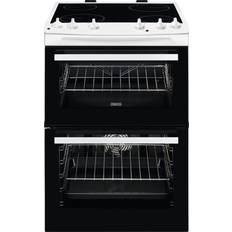 60cm - White Ceramic Cookers Zanussi ZCV66050WA Black, White