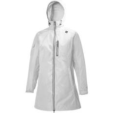 XXL Rain Jackets & Rain Coats Helly Hansen W Long Belfast Jacket - White