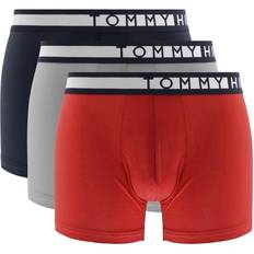 Boxers - Red Men's Underwear Tommy Hilfiger Logo Waistband Trunks 3-pack - Desert Sky/Sublunar/Primary Red