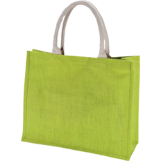 KiMood Jute Beach Bag - Lime