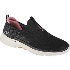 46 ½ - Women Walking Shoes Skechers Go Walk 6 Glimmering W - Black/Pink