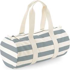 Westford Mill Nautical Barrel Bag - Natural/Grey