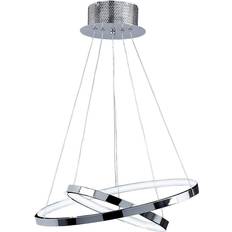 Endon Lighting Kline 2 Ring Pendant Lamp 45cm