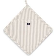 Lexington Icons Herringbone Pot Holders Beige (25x25cm)