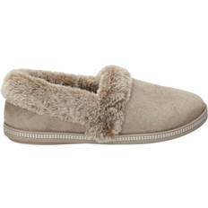 Beige - Women Slippers Skechers Cozy Campfire Team Toasty - Dark Taupe