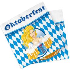 Sassier Folat 61487 Oktoberfest Beer Mug Napkins, Multi Color