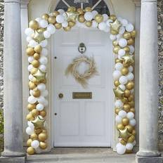 Ginger Ray Gold Christmas Door Balloon Arch Kit Pack of 240 Balloons