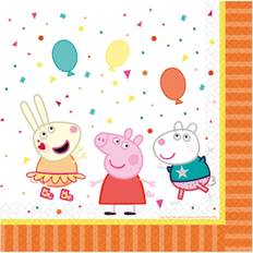 Amscan 9906331 Peppa Pig Party Luncheon Napkins 16 Pack