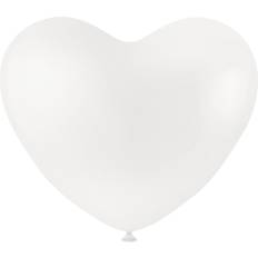 Creotime Balloons, hearts, white, 8 pc/ 1 pack