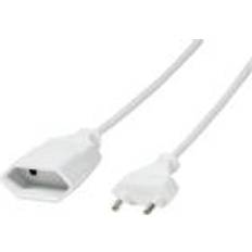 White Extension Cords LogiLink 1m, 2xCEE 7/16, 1 m, CEE7/16, CEE7/16