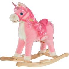 Homcom Wooden Unicorn Rocking Horse