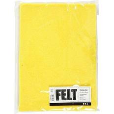 Creativ Company Craft Felt, A4, 210x297 mm, thickness 1,5-2 mm, yellow, 10 sheet/ 1 pack