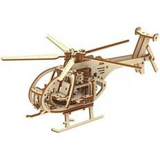 Wooden City Modellsats Helikopter Brun 173 Delar