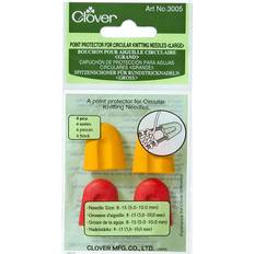 Clover 3005 Circular Knitting Needles Point Protectors LGE, Other, Multicoloured, Large