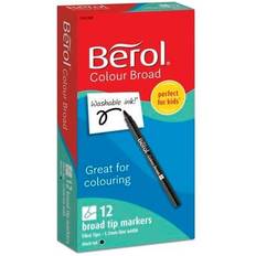 Berol Colour Broad Markers Black (Pack of 12) 2141502