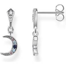 Thomas Sabo Royalty Moon Earrings -Silver/Multicolour