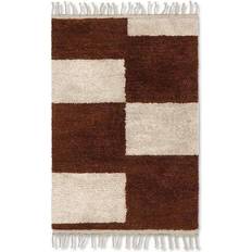 Ferm Living Mara Beige, Brown, Multicolour, White 80x120cm