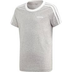 Adidas Girl's 3-Stripes T-shirt - Grey/White