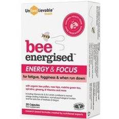 Health Plus BEE Energised Energy & Focus Supplement 20 Capsules