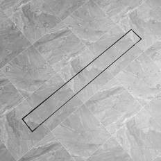 vidaXL Linear Shower Drain 1030x140 mm Stainless Steel