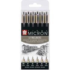 Sakura Pigma Micron Fineliner Set Black 6-pack