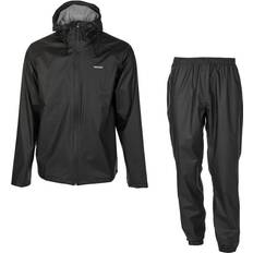 L - Women Rain Sets Tretorn Packable Rain Set - Black